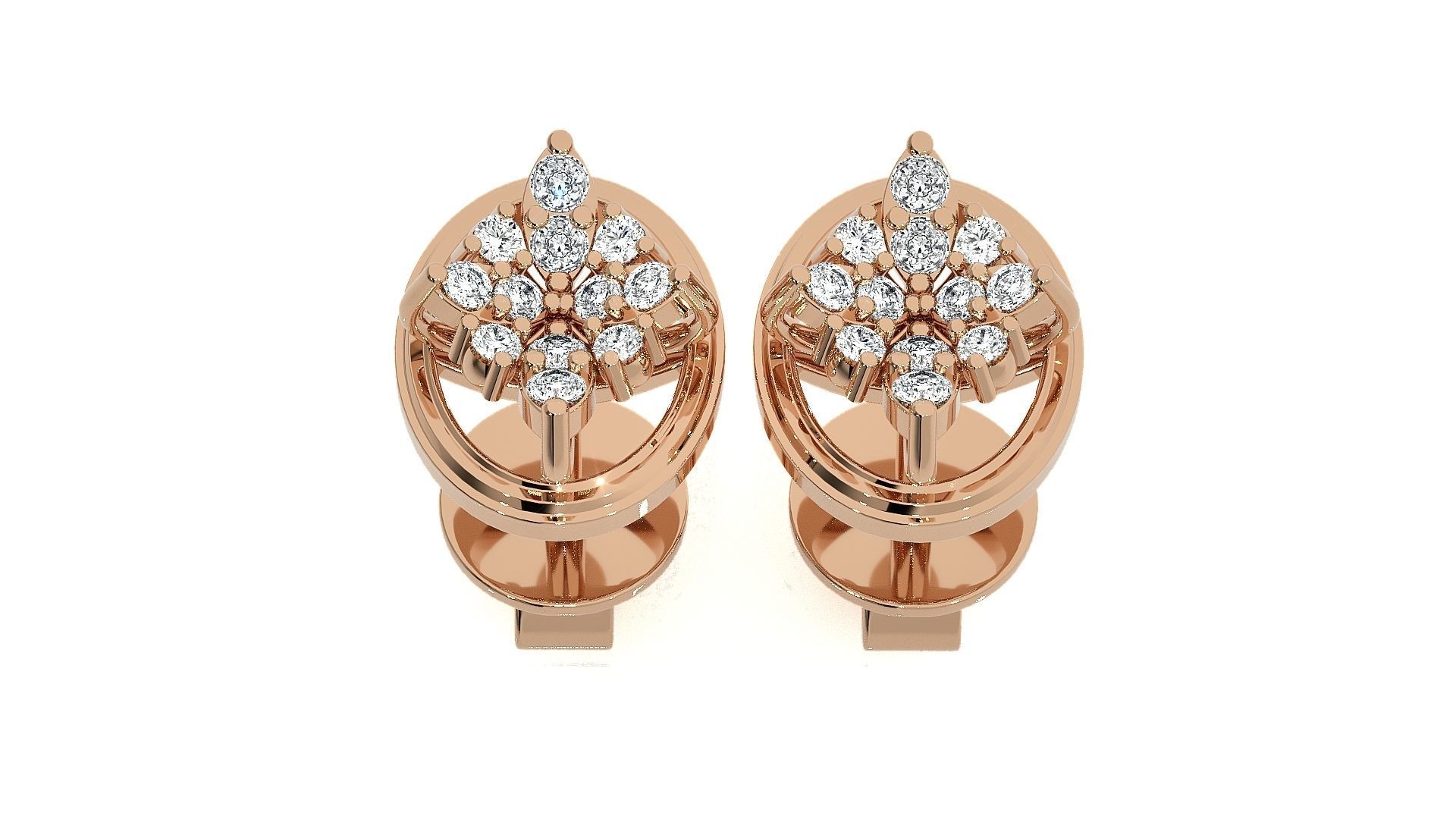 Light wt Pendant Earrings Set 3dm stl obj mtl gltf glb renders  3D print model_2