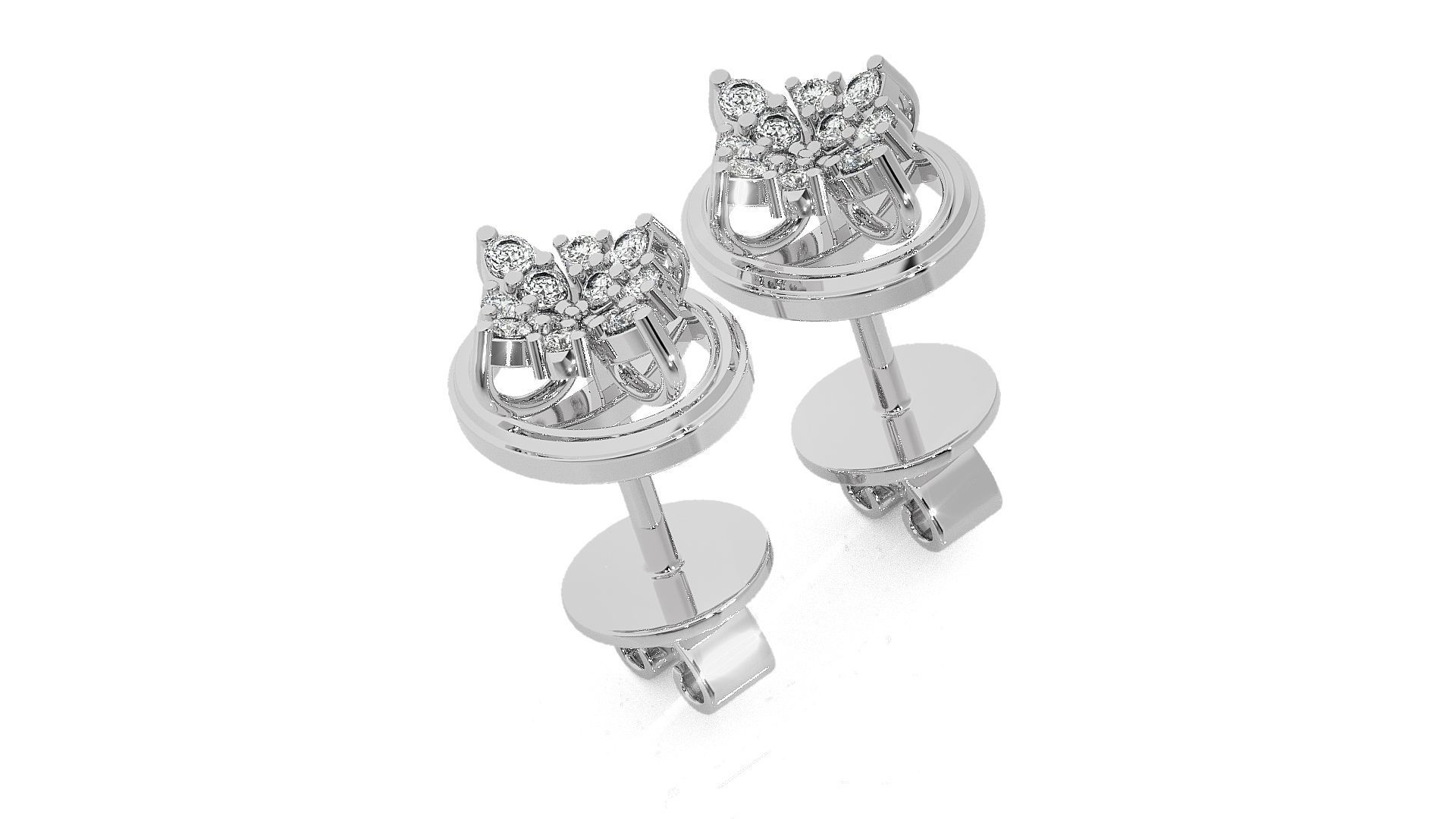 Light wt Pendant Earrings Set 3dm stl obj mtl gltf glb renders  3D print model_13