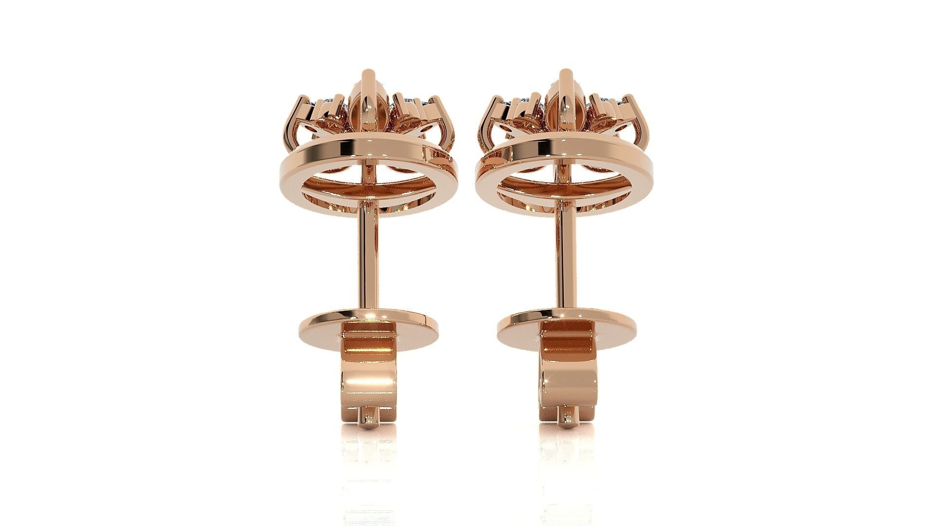 Light wt Pendant Earrings Set 3dm stl obj mtl gltf glb renders  3D print model_7