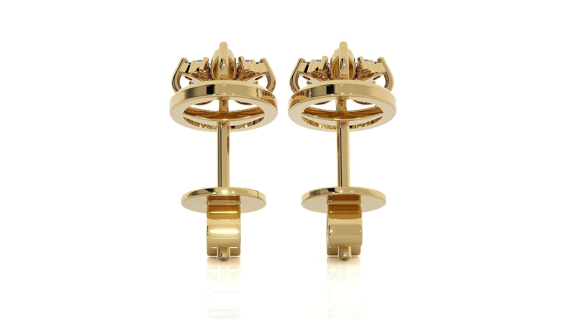 Light wt Pendant Earrings Set 3dm stl obj mtl gltf glb renders  3D print model_21