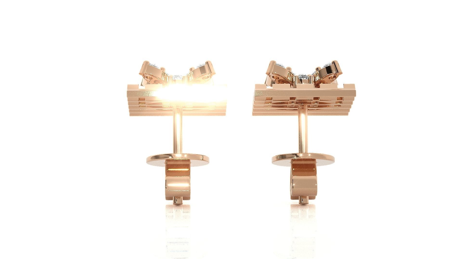 Light wt Pendant Earrings Set 3dm stl obj mtl gltf glb renders 3D print model_7