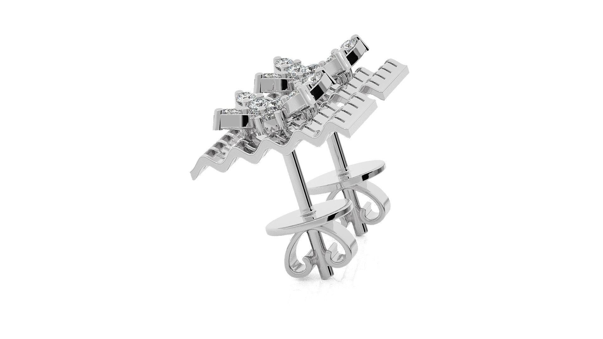 Light wt Pendant Earrings Set 3dm stl obj mtl gltf glb renders 3D print model_18