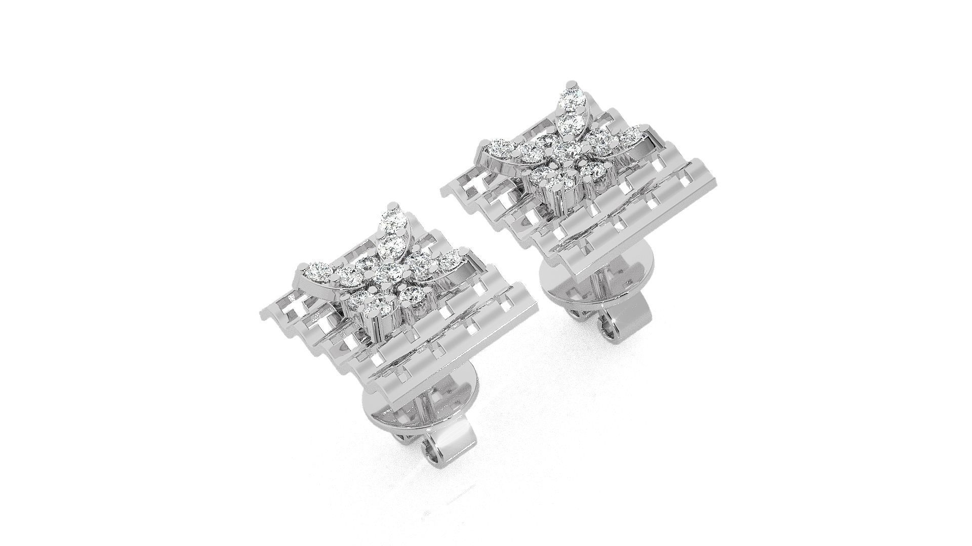 Light wt Pendant Earrings Set 3dm stl obj mtl gltf glb renders 3D print model_15