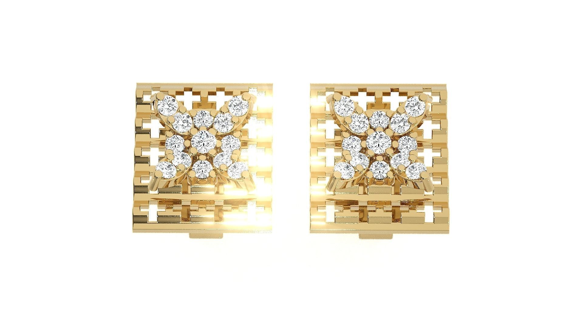 Light wt Pendant Earrings Set 3dm stl obj mtl gltf glb renders 3D print model_22