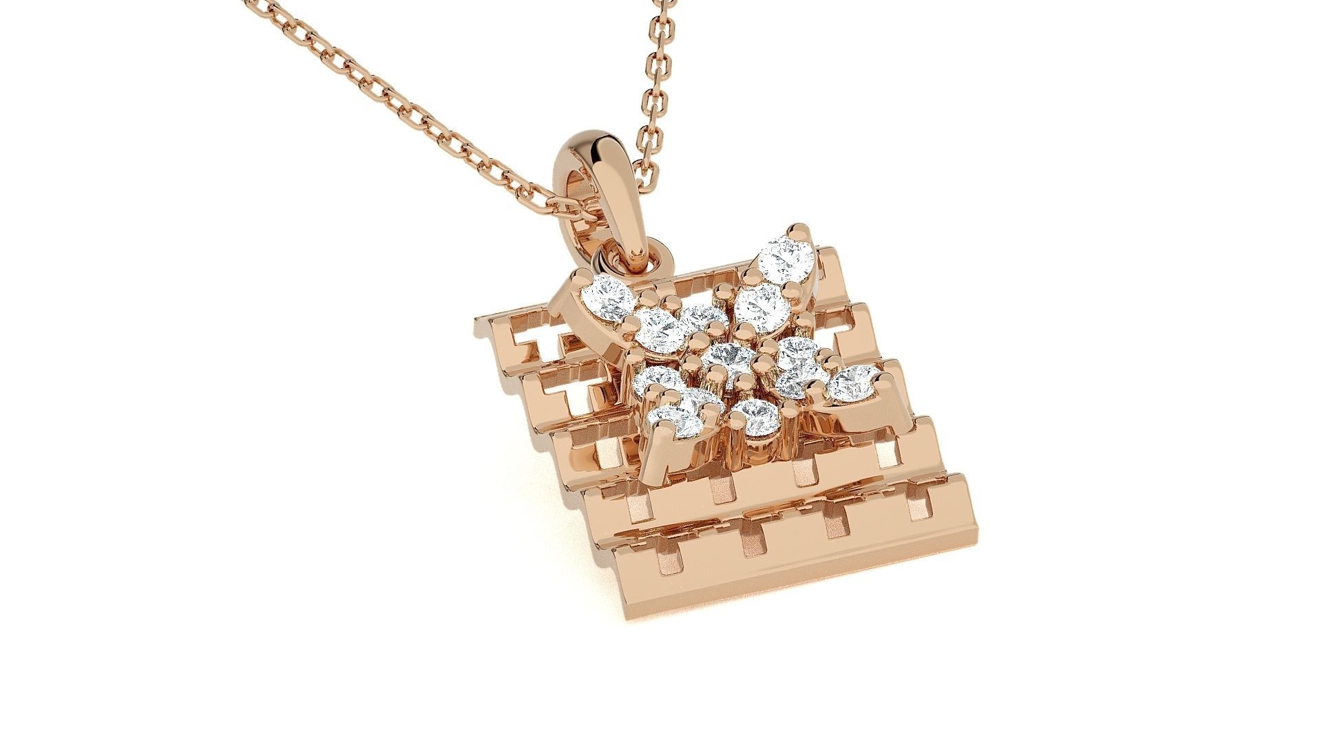 Light wt Pendant Earrings Set 3dm stl obj mtl gltf glb renders 3D print model_8