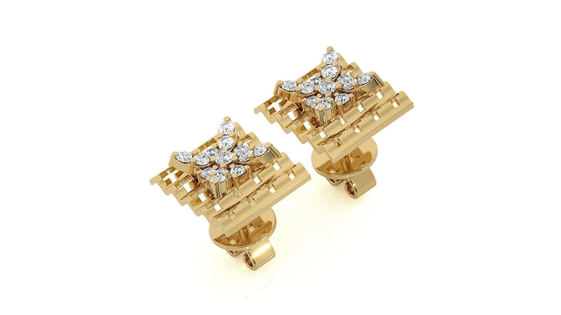 Light wt Pendant Earrings Set 3dm stl obj mtl gltf glb renders 3D print model_24