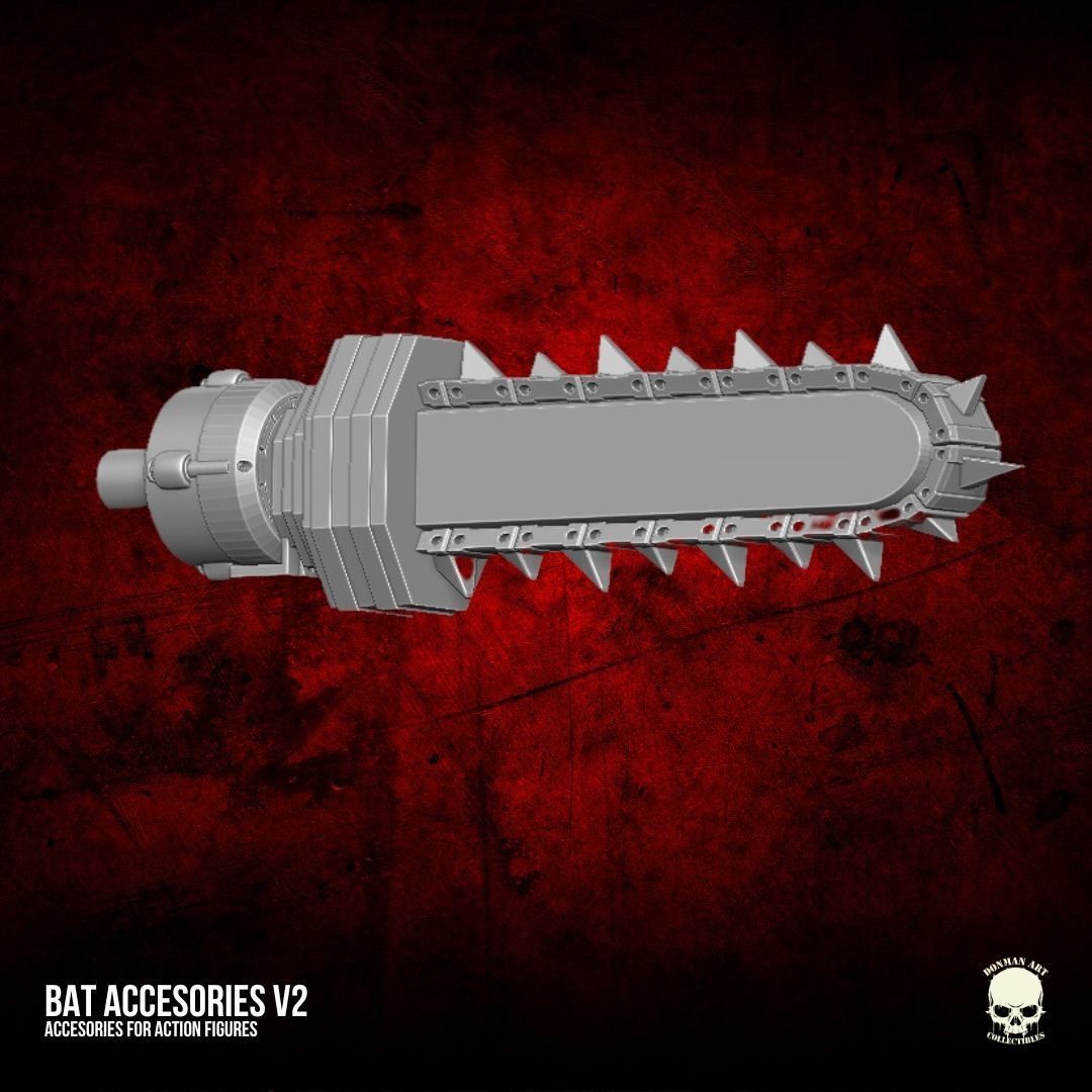 Bat Arm Accesories Kit V2 3D printable File For Action Figures 3D print model_2