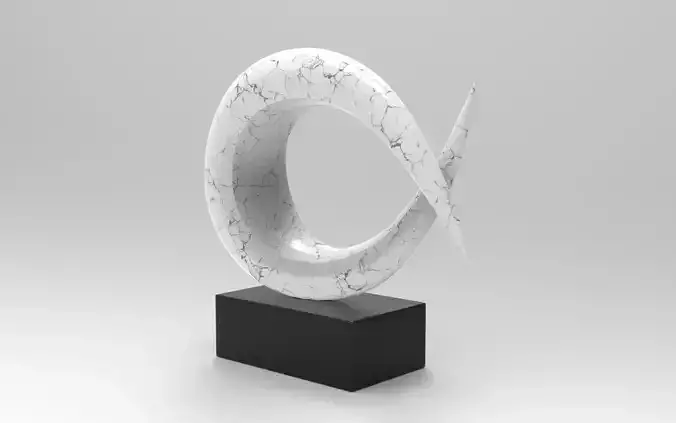 Kamisu Vase Low-poly 3D model