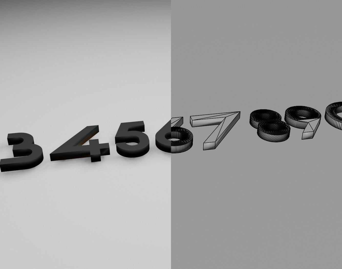 Gerhaus Text Font 3D Printing STL Collection 3D print model_7