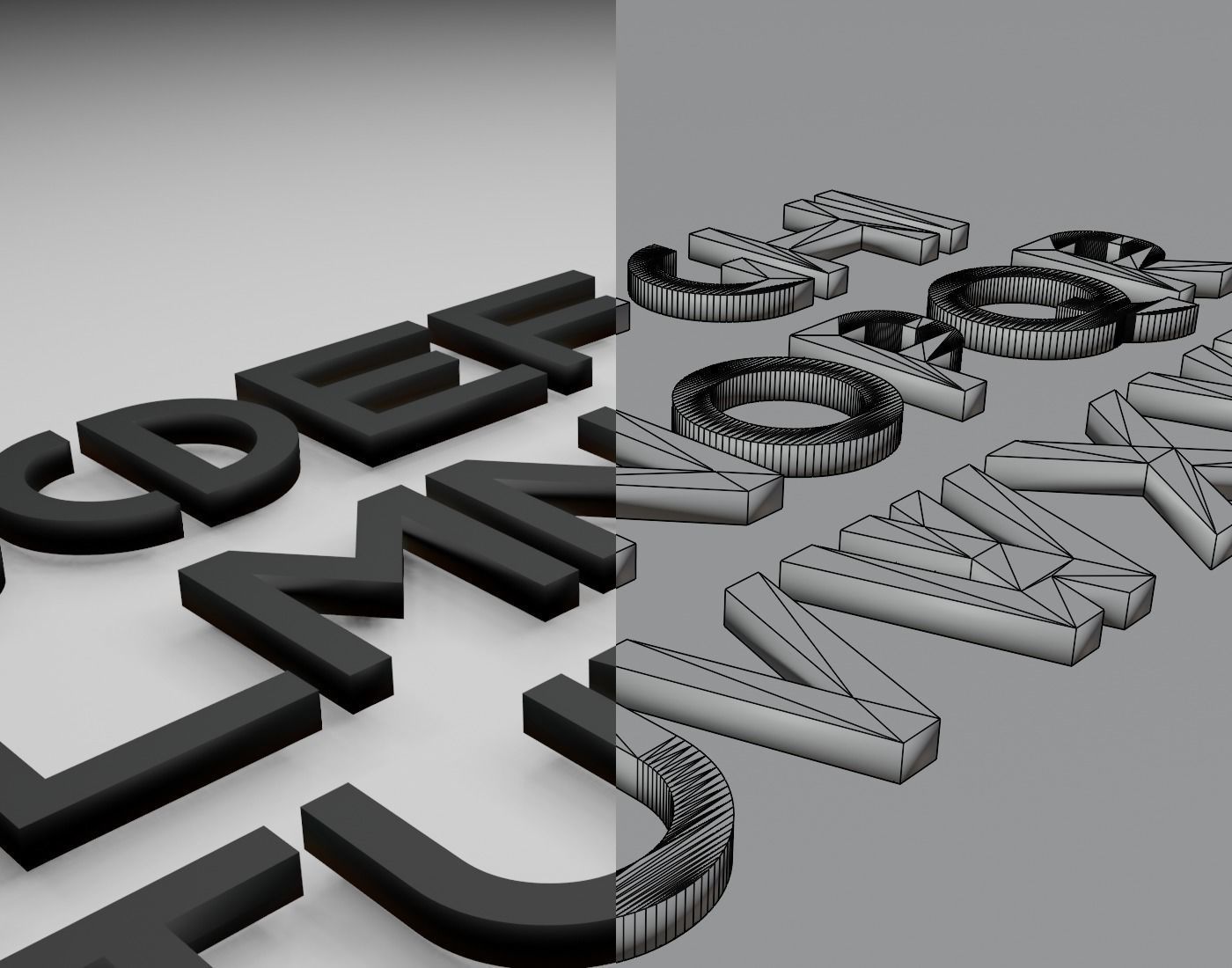 Gerhaus Text Font 3D Printing STL Collection 3D print model_9