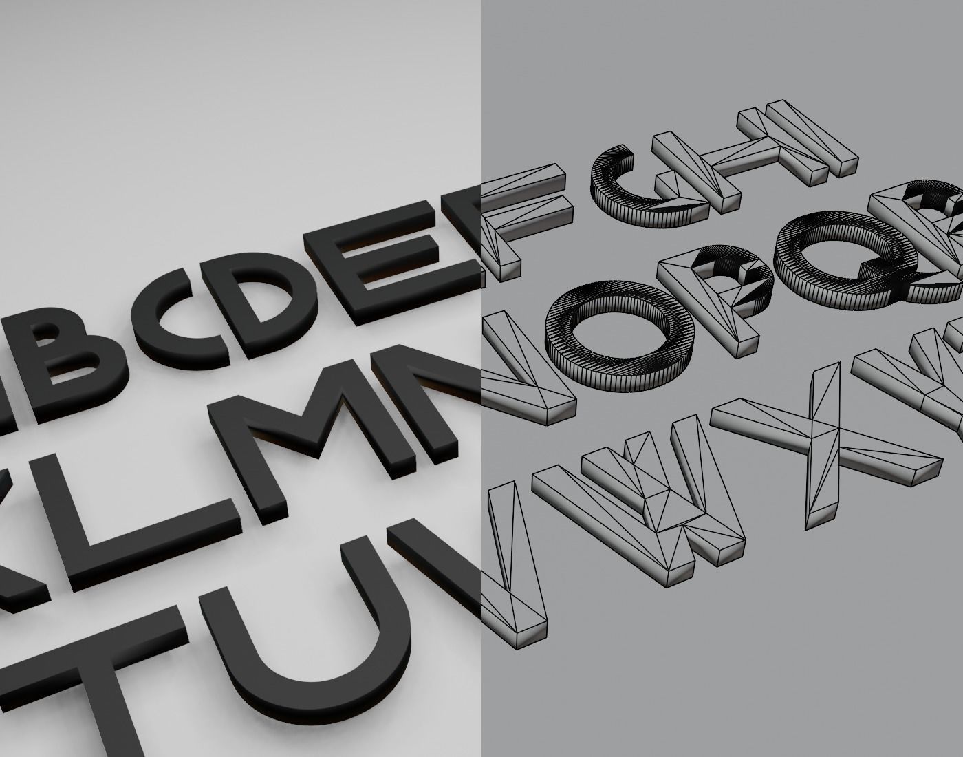 Gerhaus Text Font 3D Printing STL Collection 3D print model_8