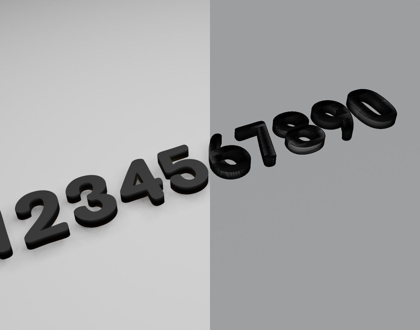 PartyConfettiRegular Text Font 3D Printing STL Collection 3D print model_8