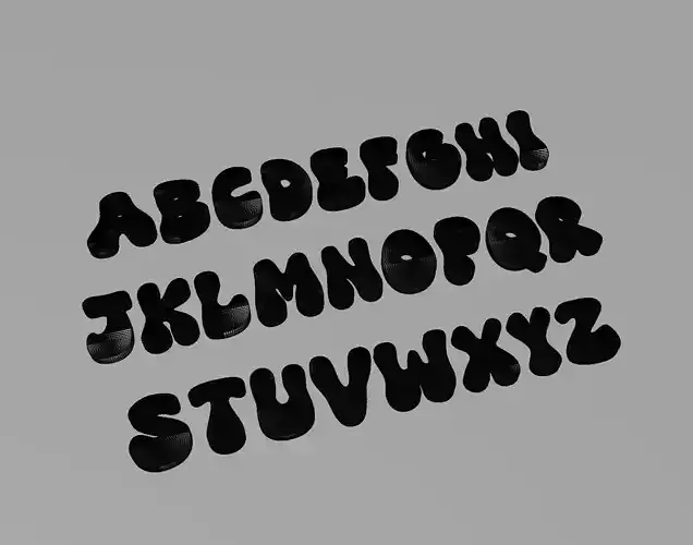 SuperFunky Text Font 3D Printing STL Collection