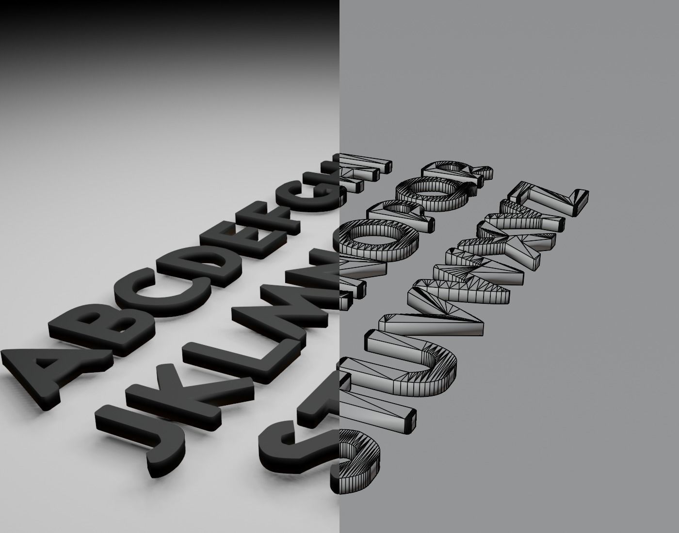AliceYotsubaInc Text Font 3D Printing STL Collection 3D print model_15