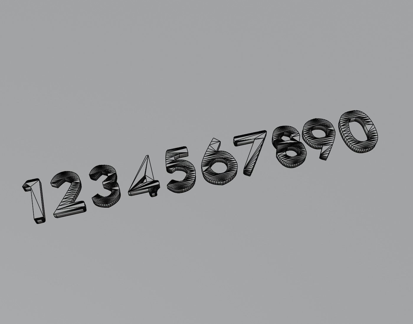 AliceYotsubaInc Text Font 3D Printing STL Collection 3D print model_2