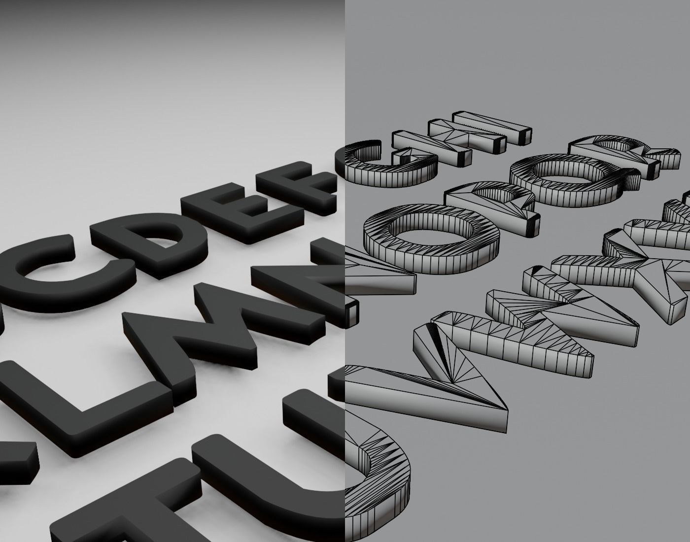 AliceYotsubaInc Text Font 3D Printing STL Collection 3D print model_9