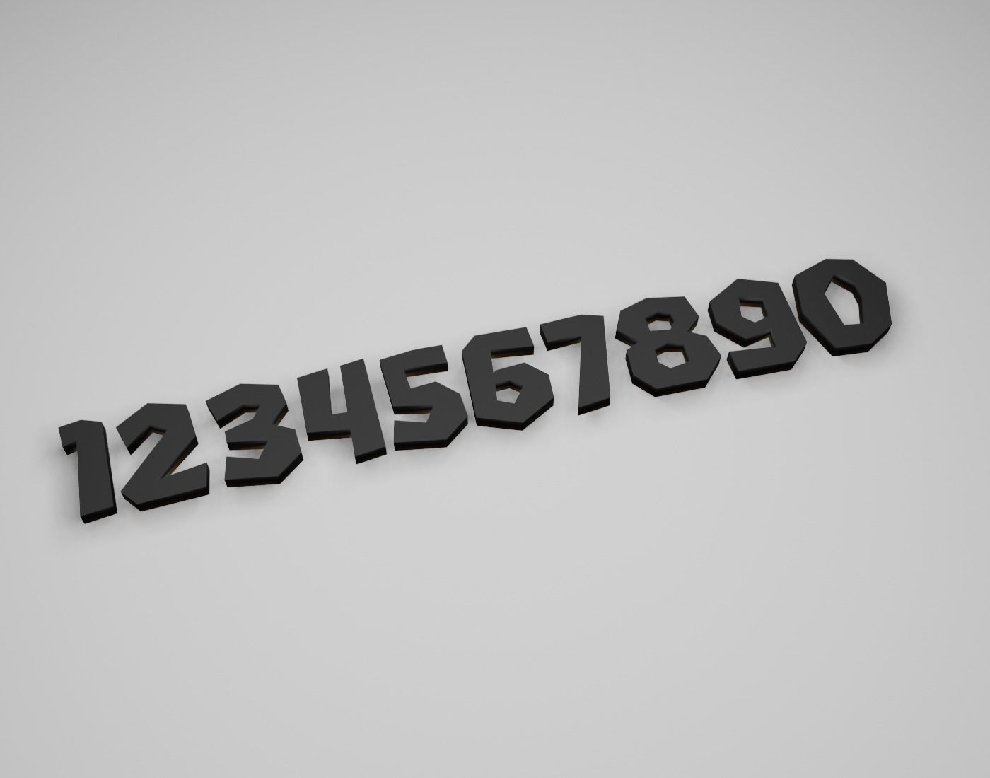SupplyCenter Text Font 3D Printing STL Collection 3D print model_3