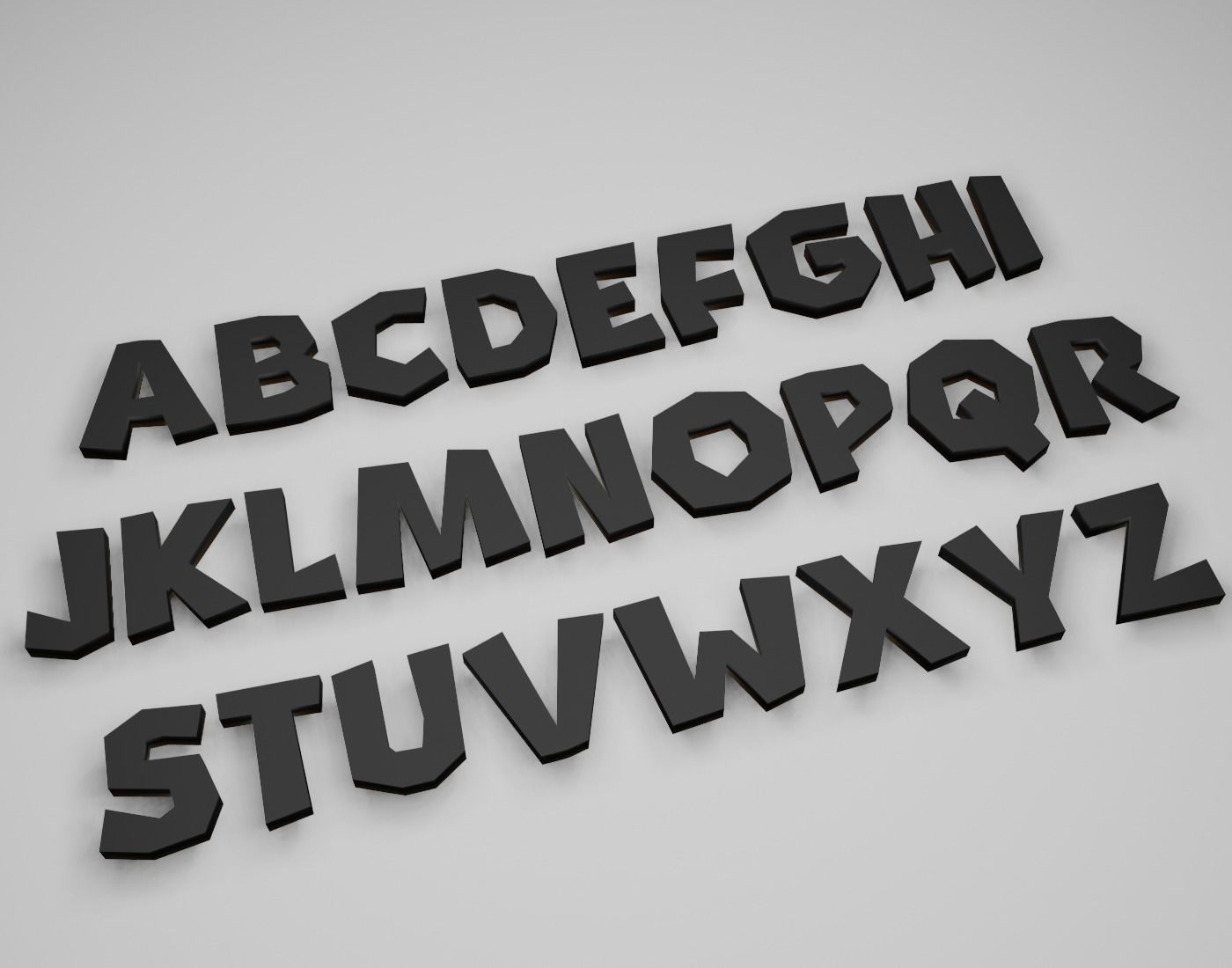 SupplyCenter Text Font 3D Printing STL Collection 3D print model_1