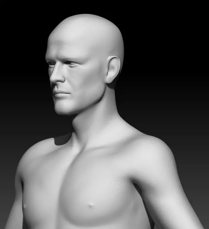 Male Base Mesh 1 3D model_0