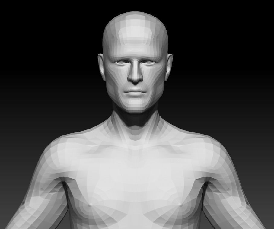 Male Base Mesh 1 3D model_5