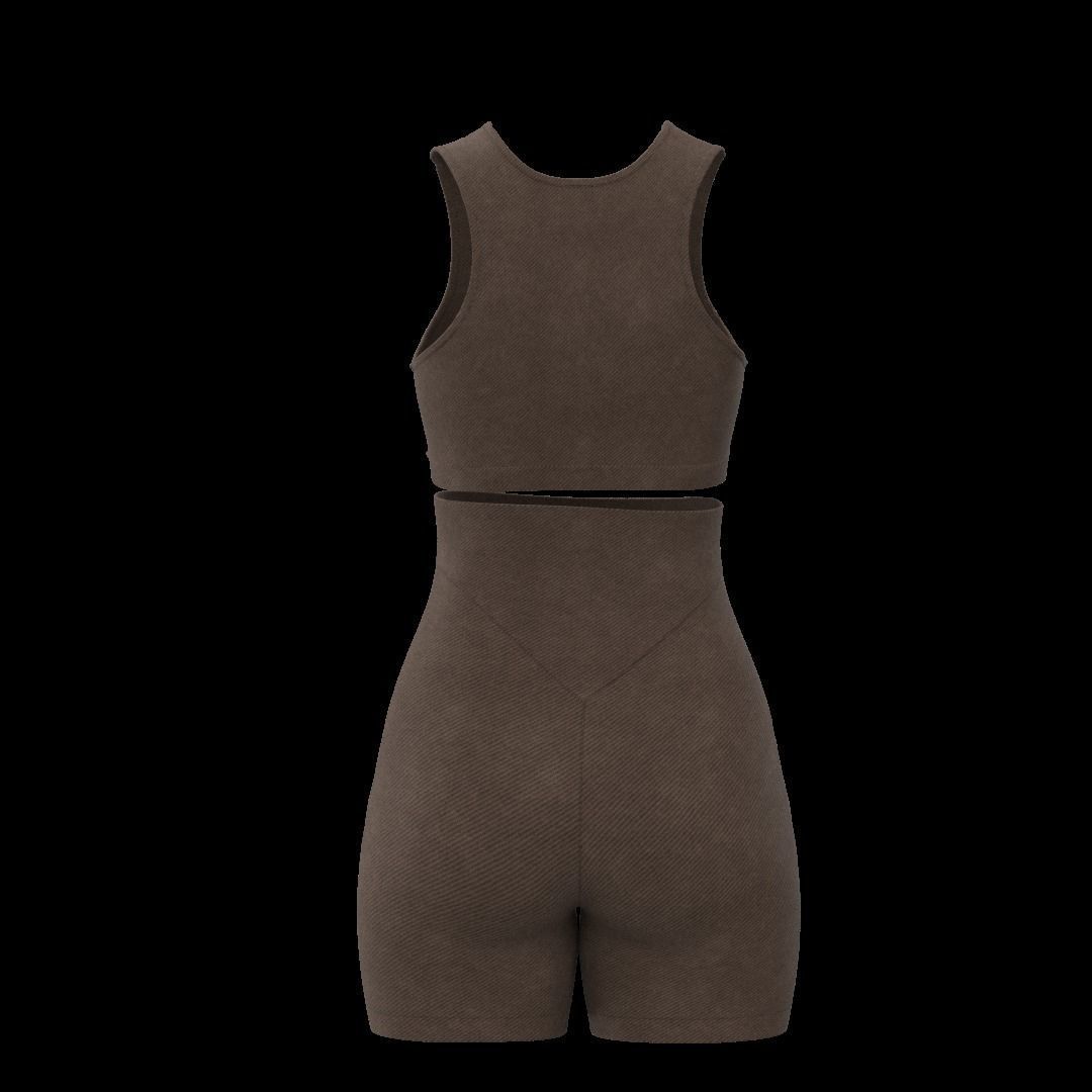 Female Active Wear  Low-poly 3D model_17