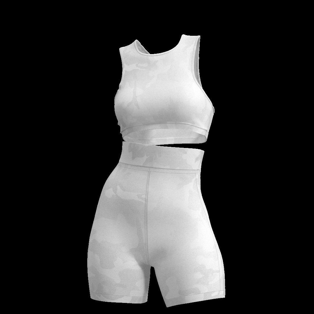 Female Active Wear  Low-poly 3D model_8