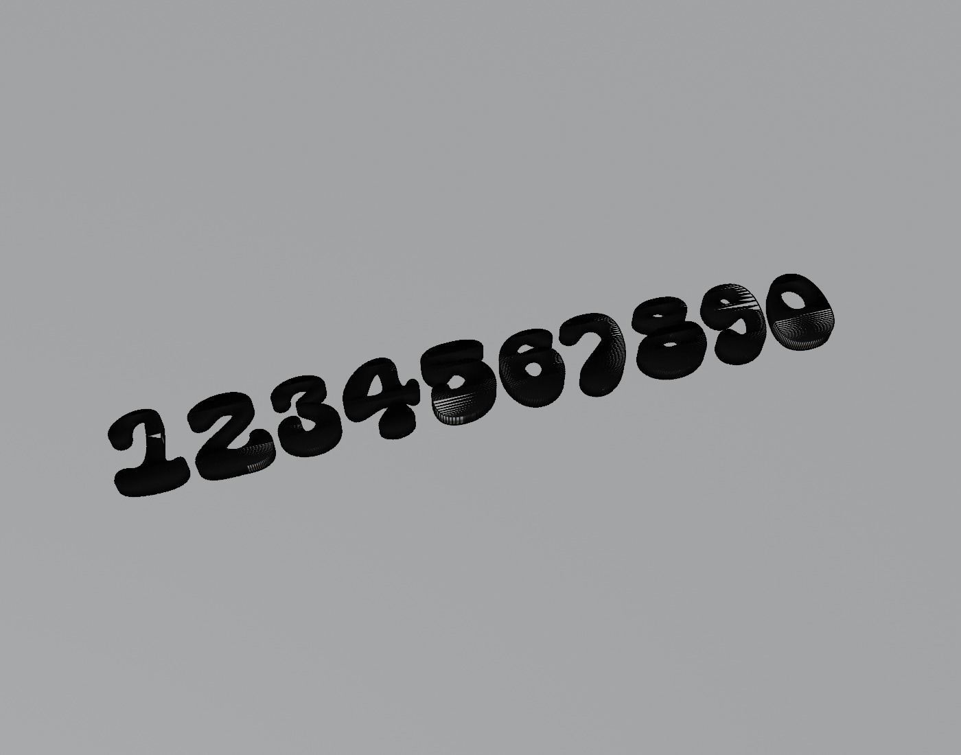 SuperWoobly Text Font 3D Printing STL Collection 3D print model_2