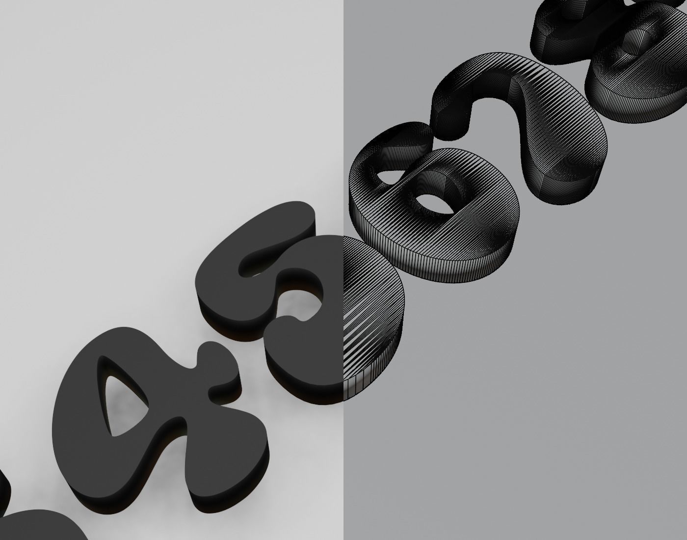 SuperWoobly Text Font 3D Printing STL Collection 3D print model_4