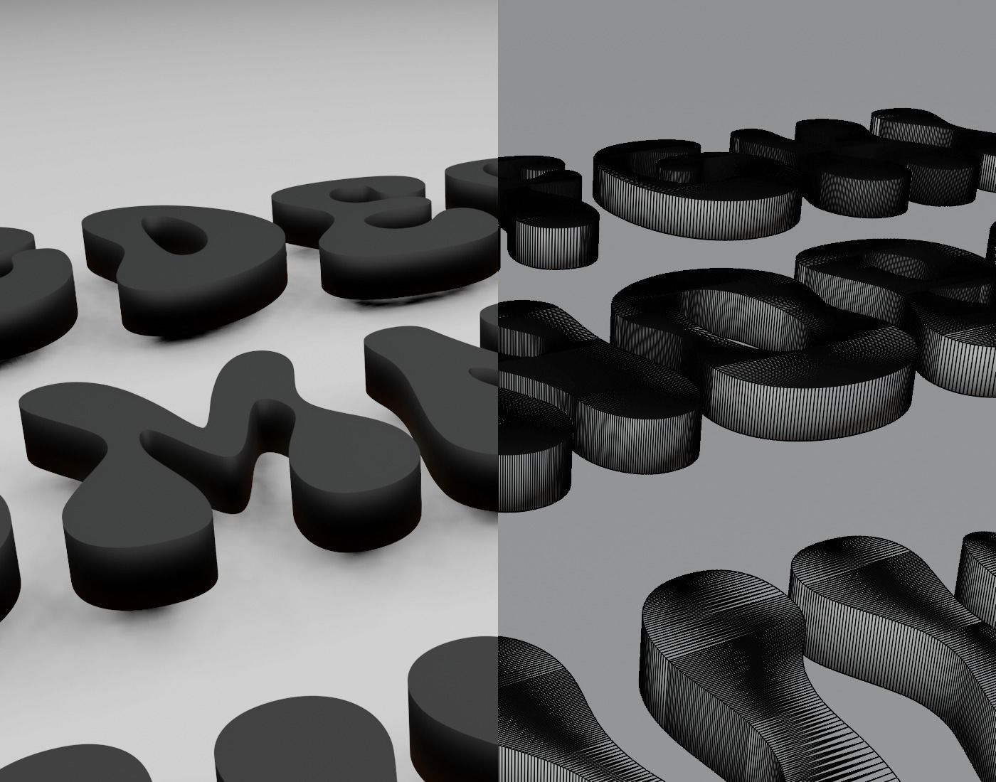 SuperWoobly Text Font 3D Printing STL Collection 3D print model_6