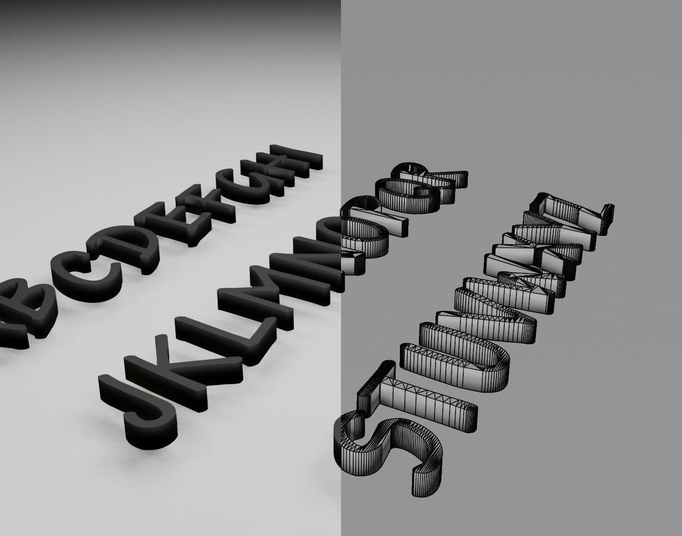 Ronysiswadi16 Text Font 3D Printing STL Collection 3D print model_11