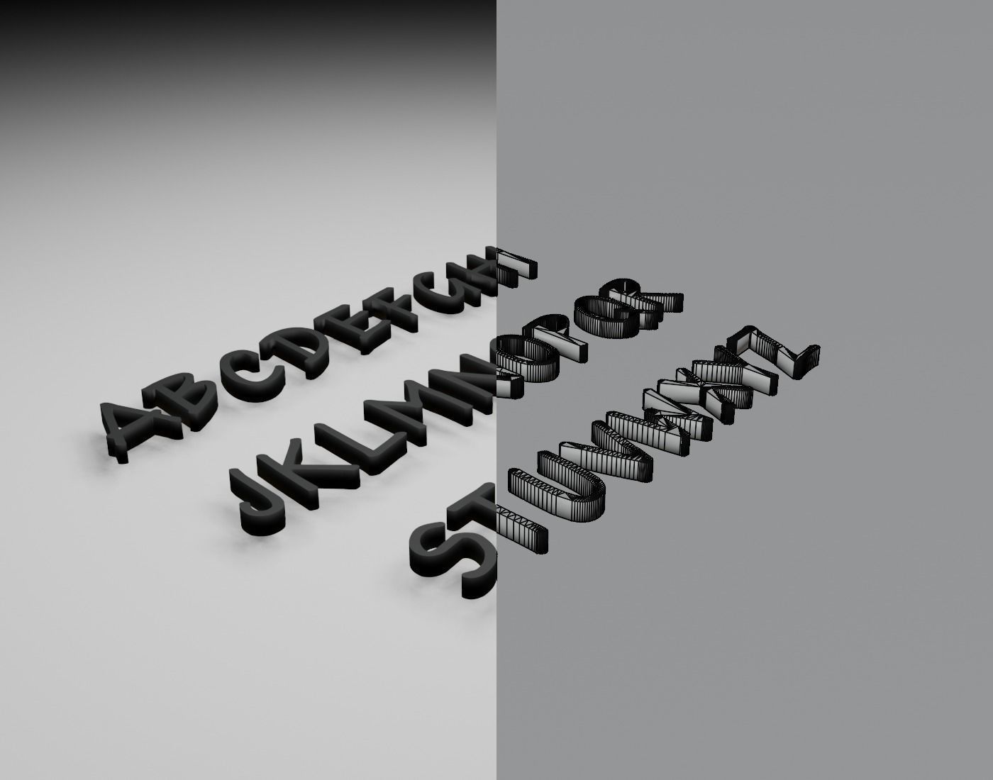 Ronysiswadi16 Text Font 3D Printing STL Collection 3D print model_14