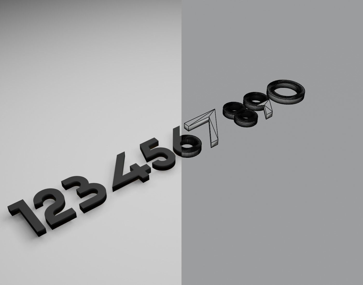 Gerhaus Text Font 3D Printing STL Collection 3D print model_13