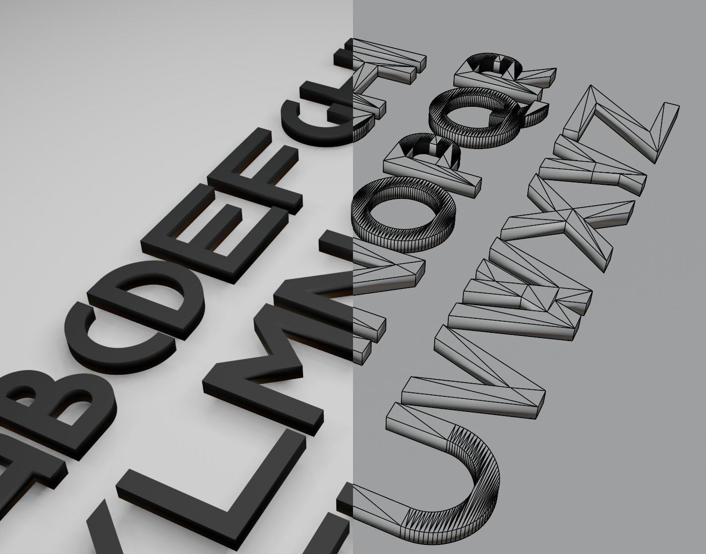 Gerhaus Text Font 3D Printing STL Collection 3D print model_12