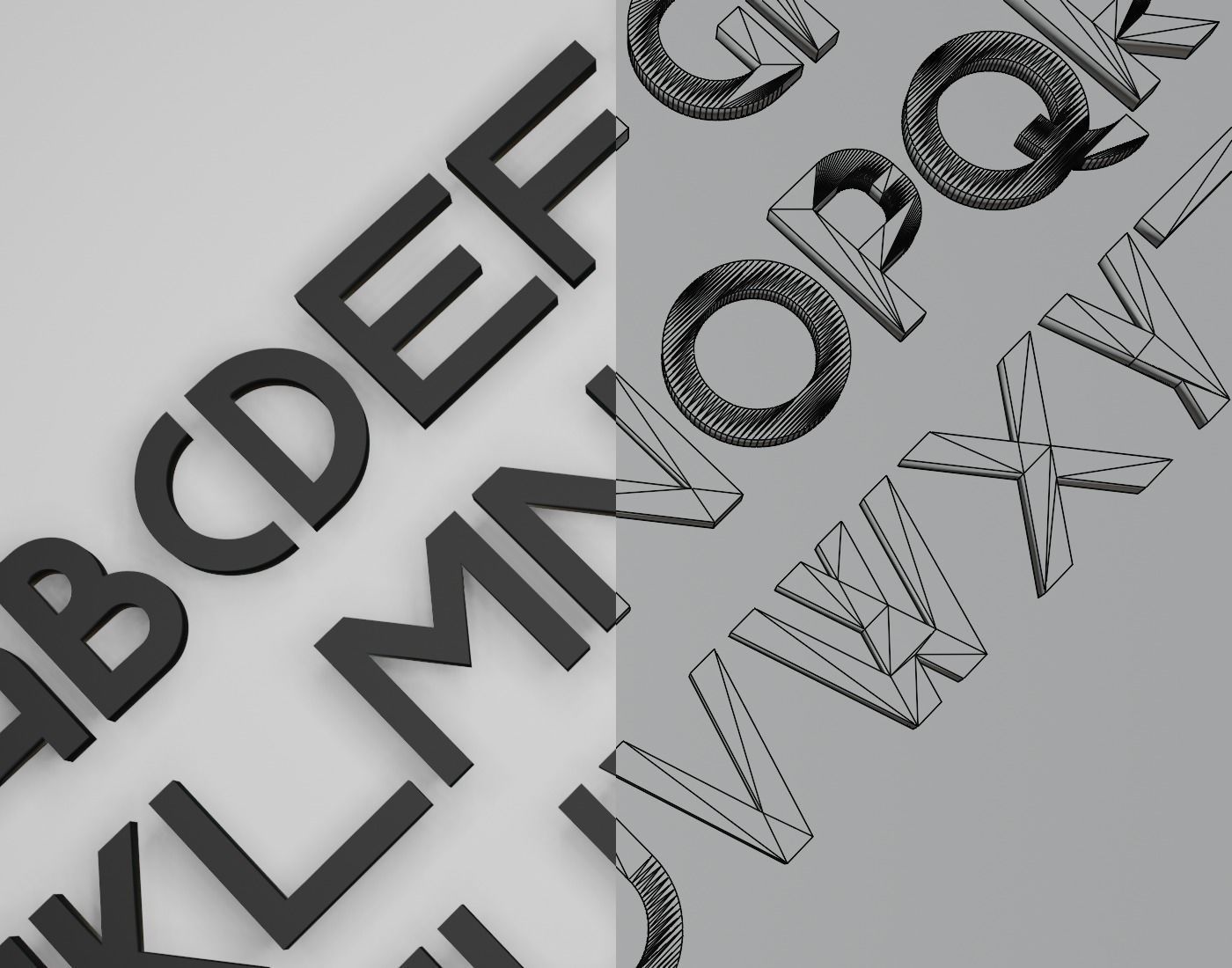 Gerhaus Text Font 3D Printing STL Collection 3D print model_5