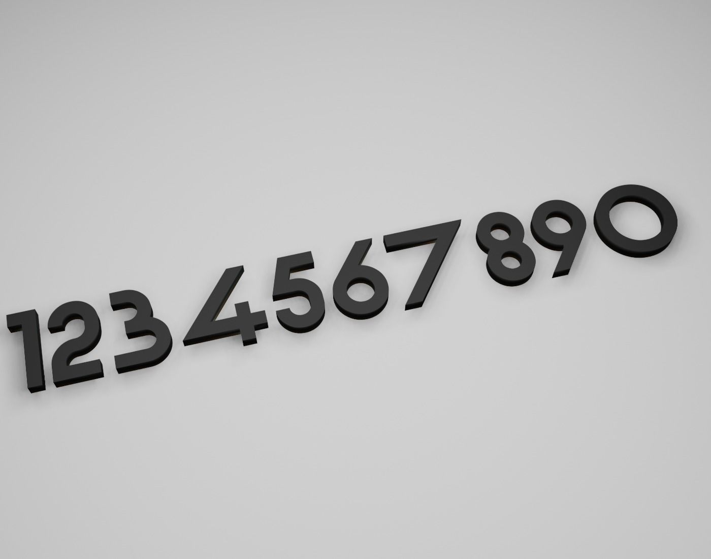 Gerhaus Text Font 3D Printing STL Collection 3D print model_3