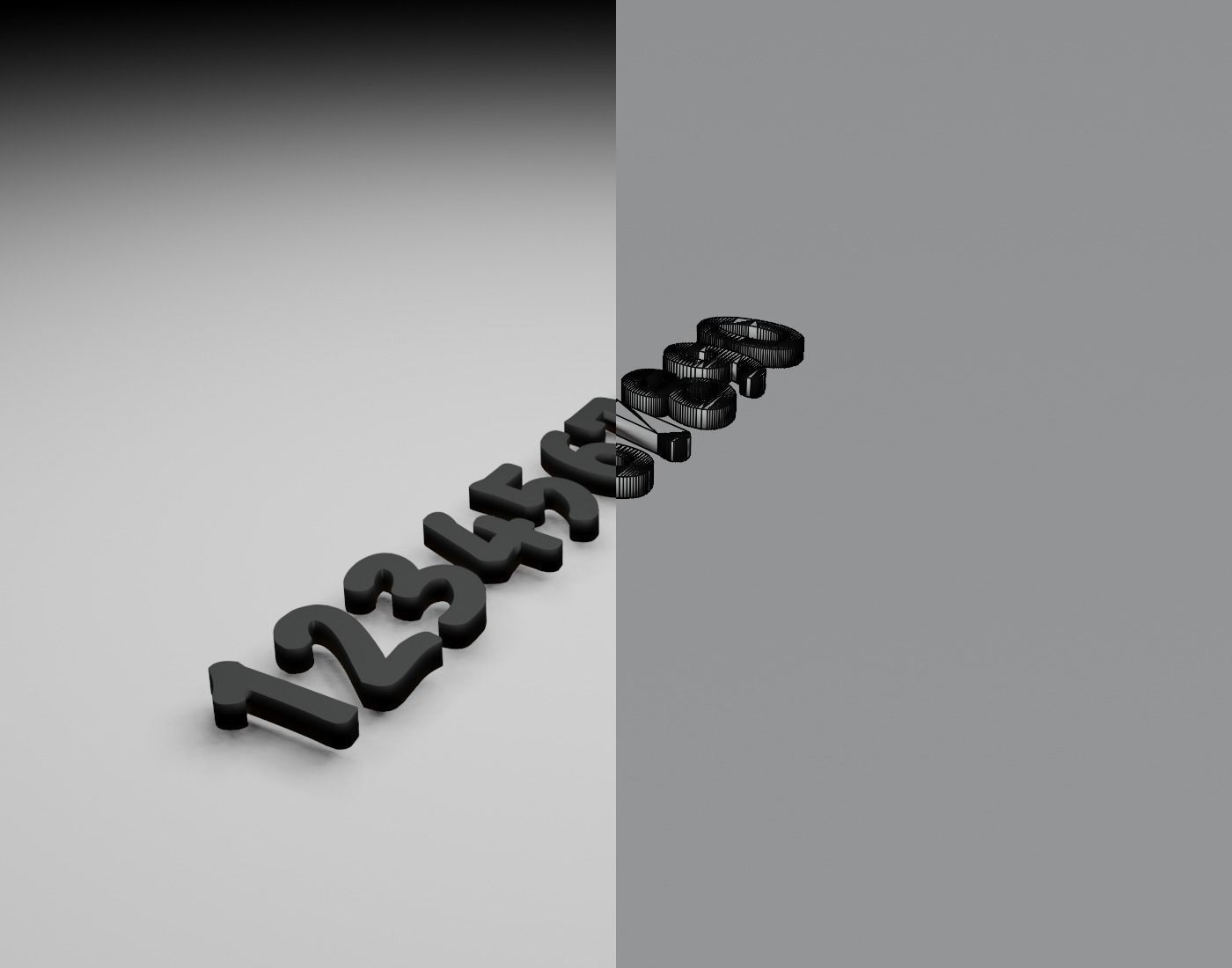 Ronysiswadi16Black Text Font 3D Printing STL Collection 3D print model_15