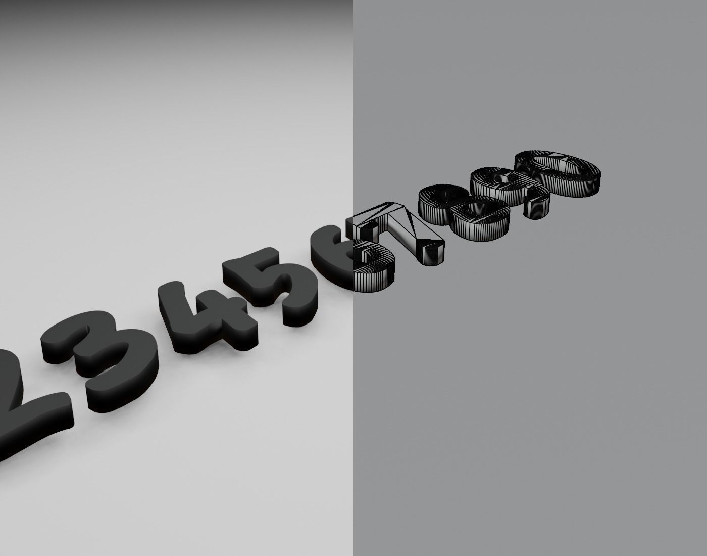 Ronysiswadi16Black Text Font 3D Printing STL Collection 3D print model_9