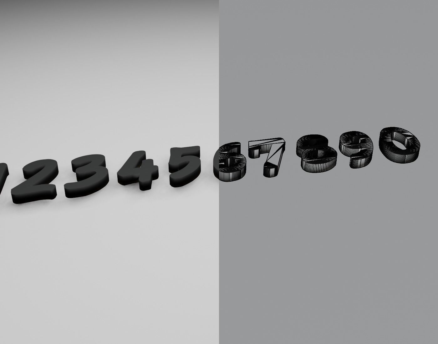 Ronysiswadi16Black Text Font 3D Printing STL Collection 3D print model_7