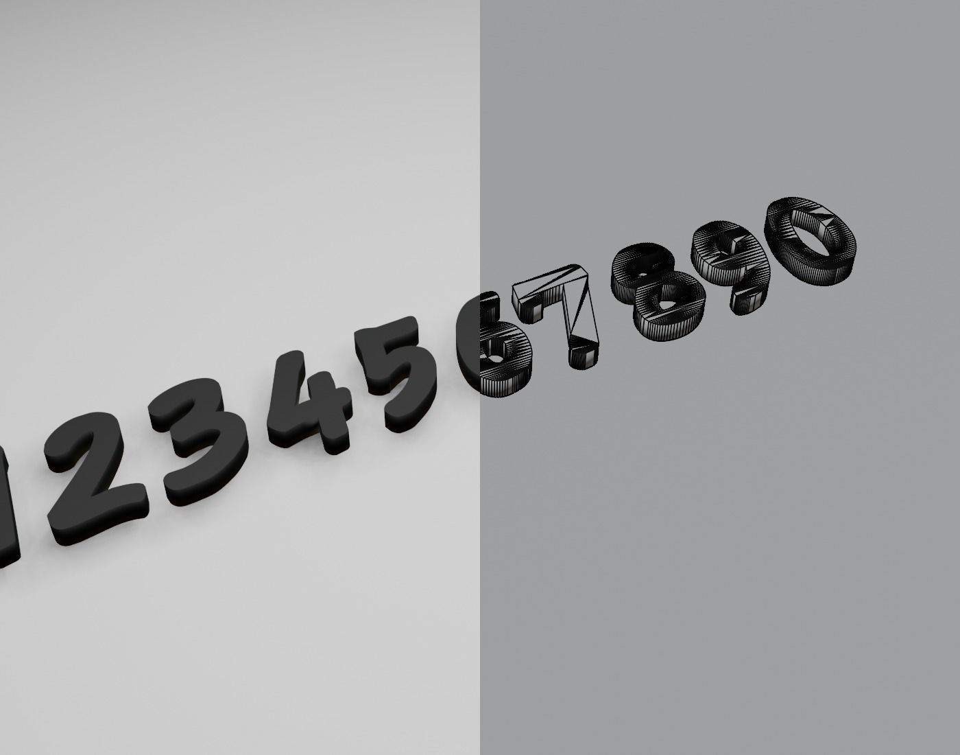 Ronysiswadi16Black Text Font 3D Printing STL Collection 3D print model_8