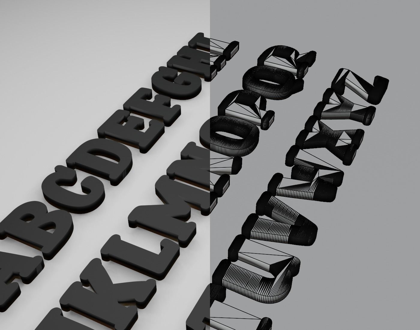 SparkyStonesRegular Text Font 3D Printing STL Collection 3D print model_12