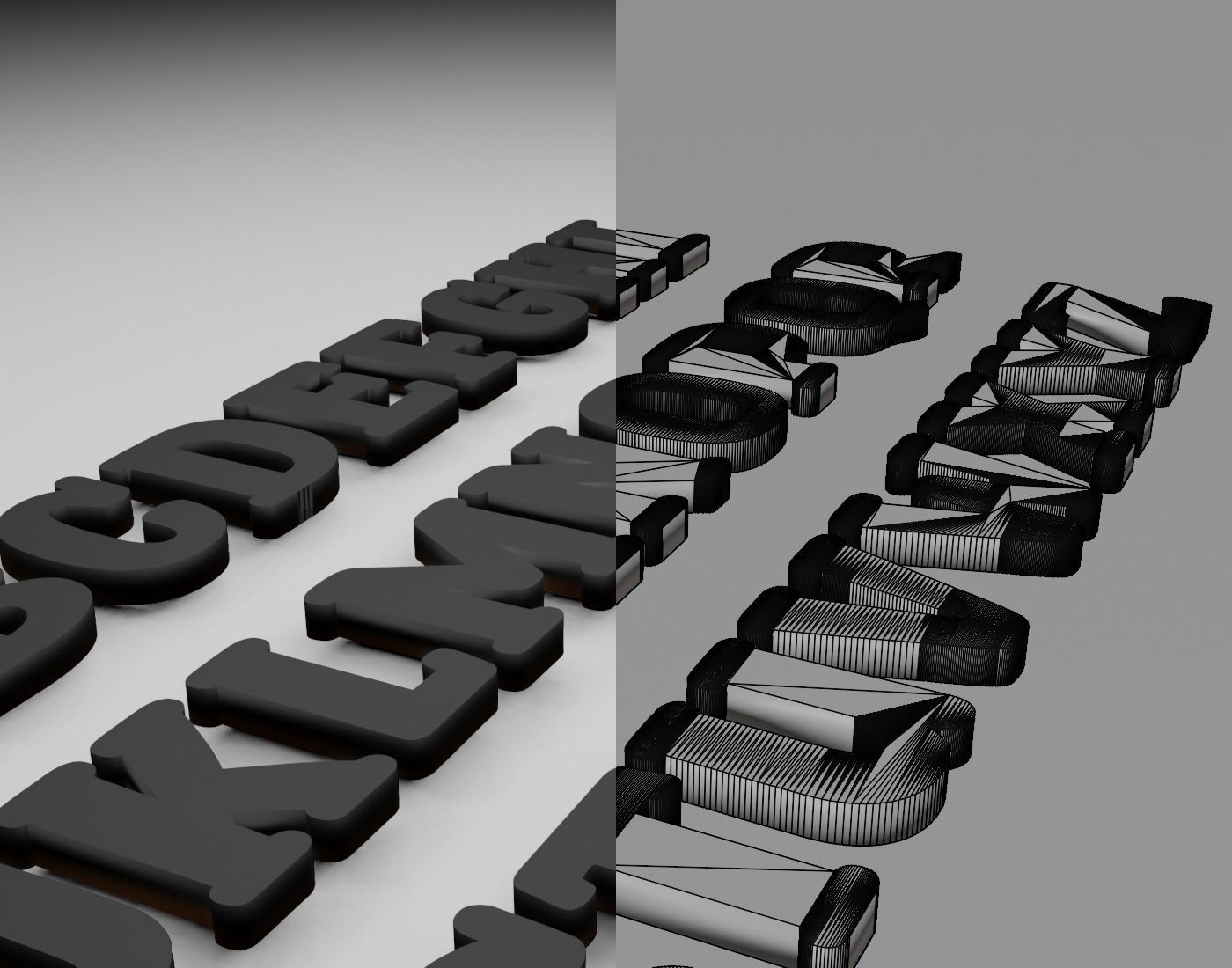 SparkyStonesRegular Text Font 3D Printing STL Collection 3D print model_11