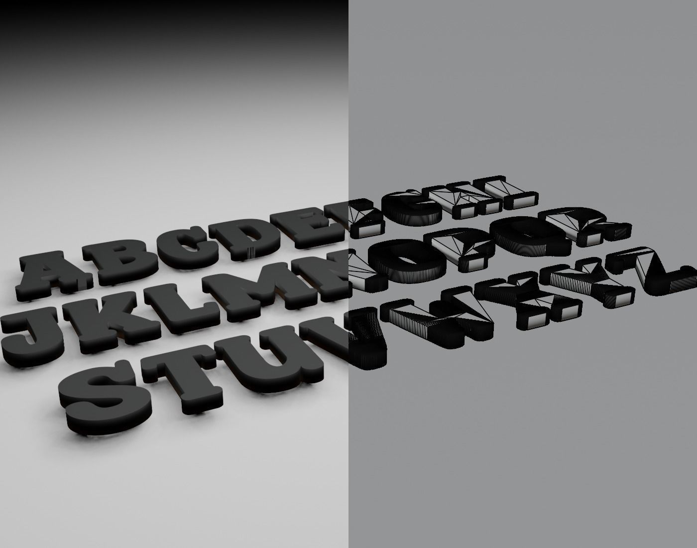 SparkyStonesRegular Text Font 3D Printing STL Collection 3D print model_10