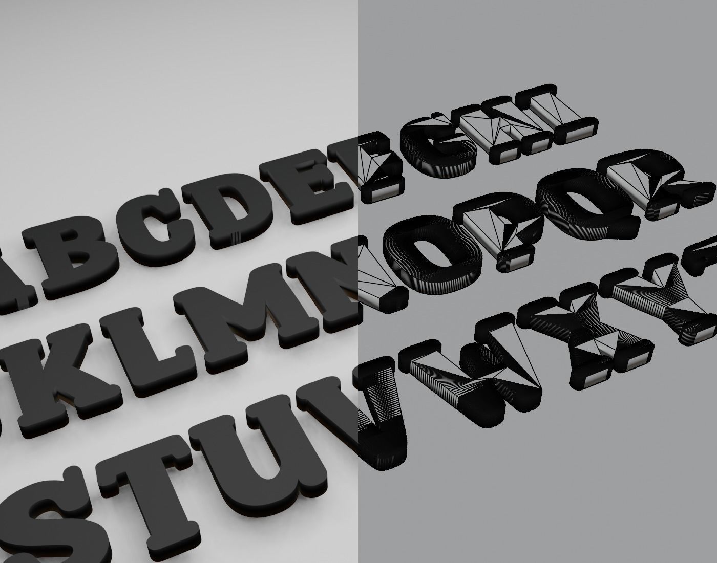 SparkyStonesRegular Text Font 3D Printing STL Collection 3D print model_8