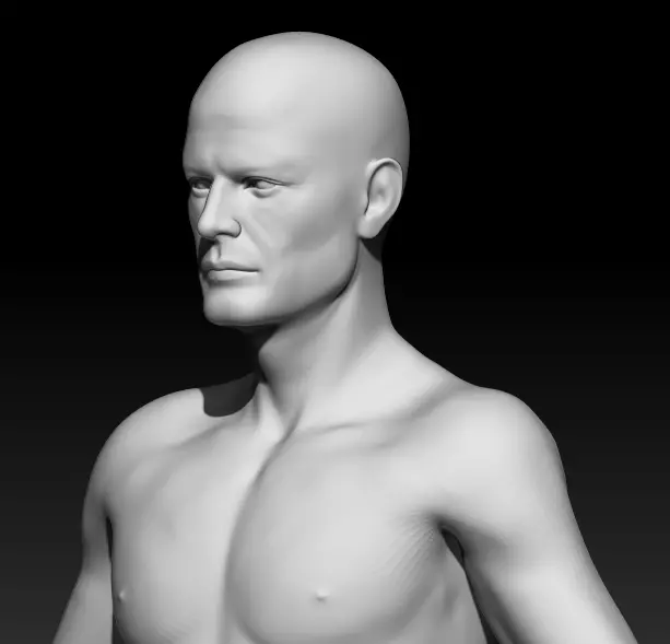 Male Base Mesh 4 3D model_0