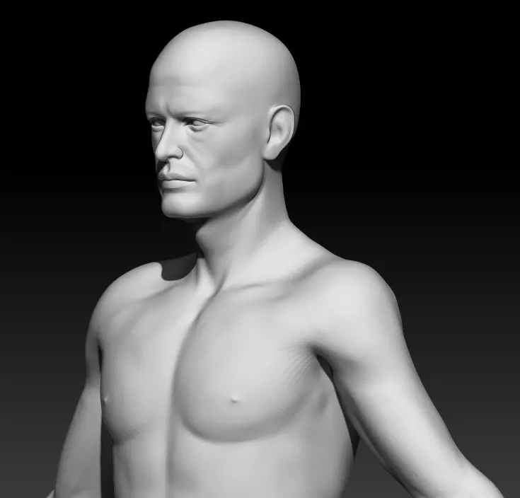 Male Base Mesh 5 3D model_0