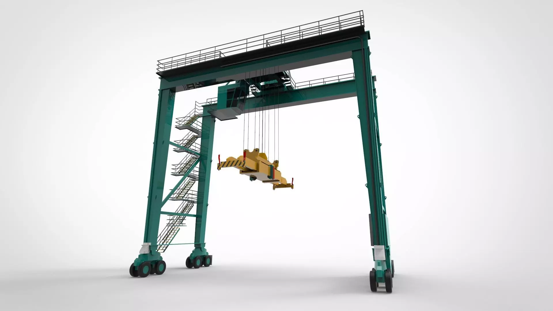 Straddle Crane 3D model