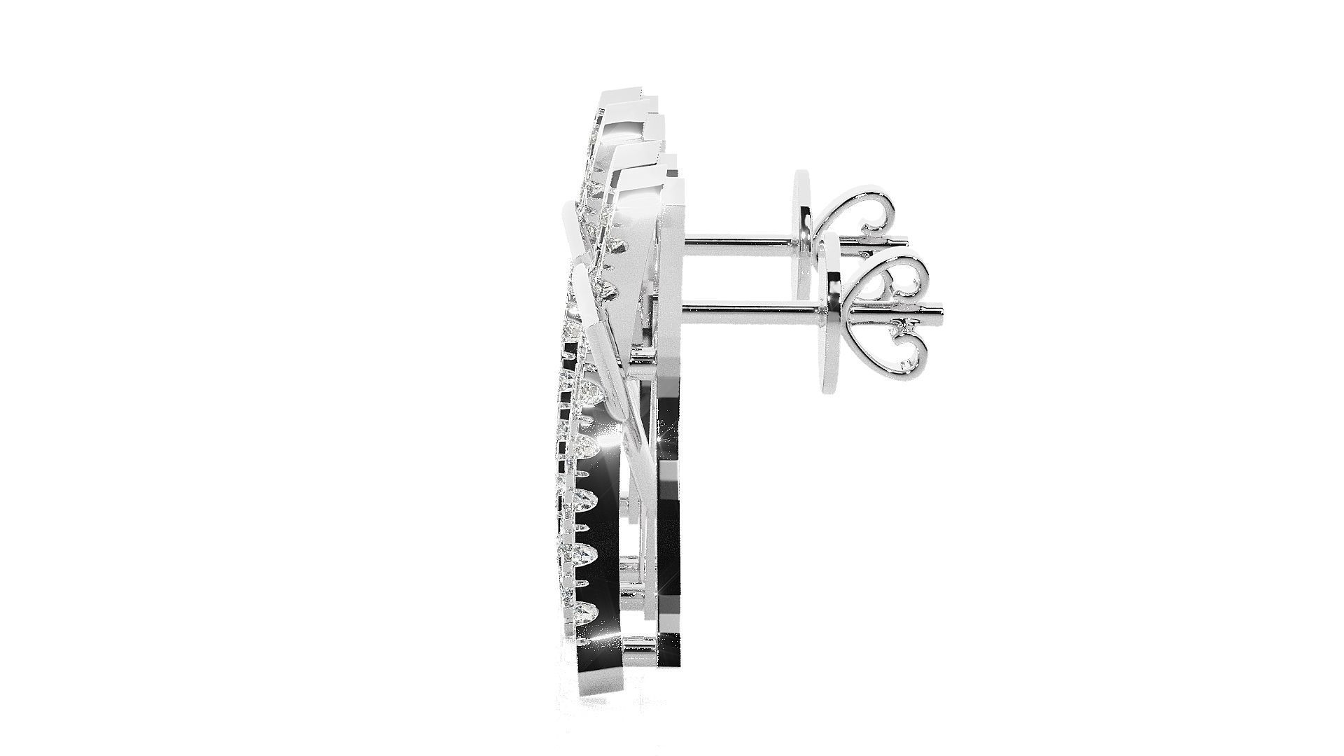 High Jewelry Pendant Earrings Set 3dm stl obj mtl gltf glb 3D print model_13