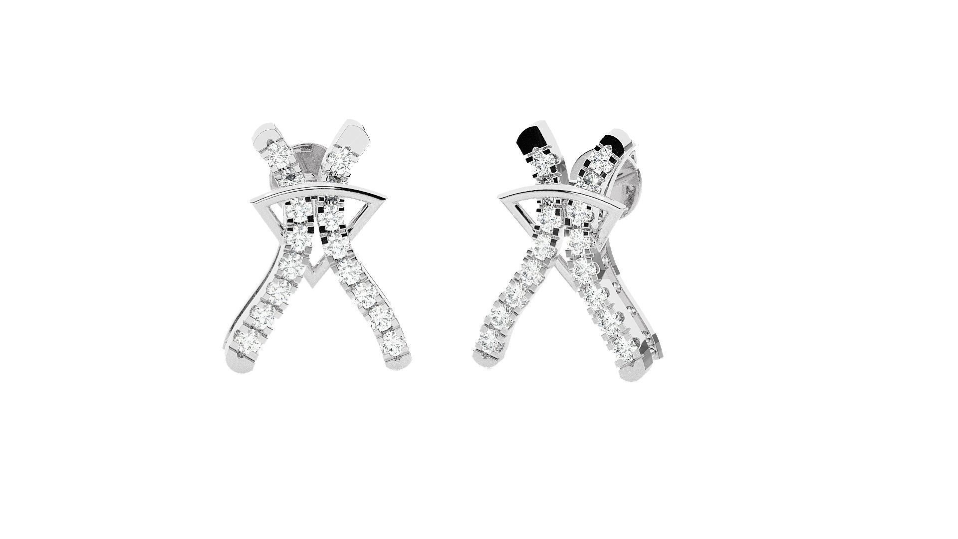 High Jewelry Pendant Earrings Set 3dm stl obj mtl gltf glb 3D print model_15