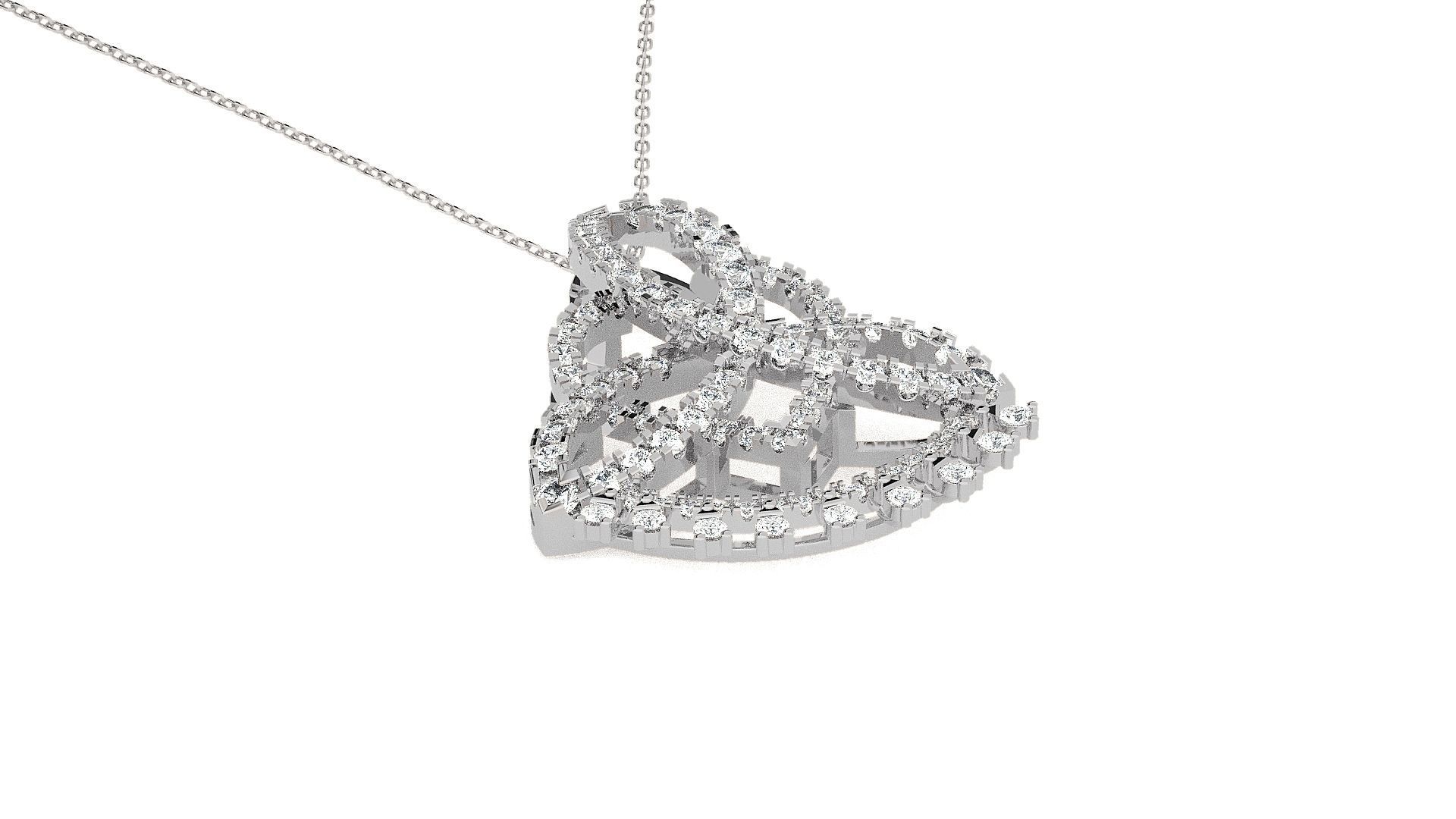 High Jewelry Pendant Earrings Set 3dm stl obj mtl gltf glb 3D print model_13