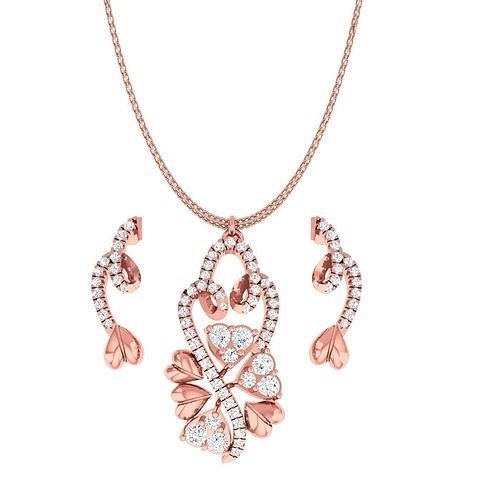 Heart Love Valentine Light wt Pendant Earrings Set 3dm stl  3D print model